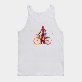 watercolor cycling triathlon Tank Top